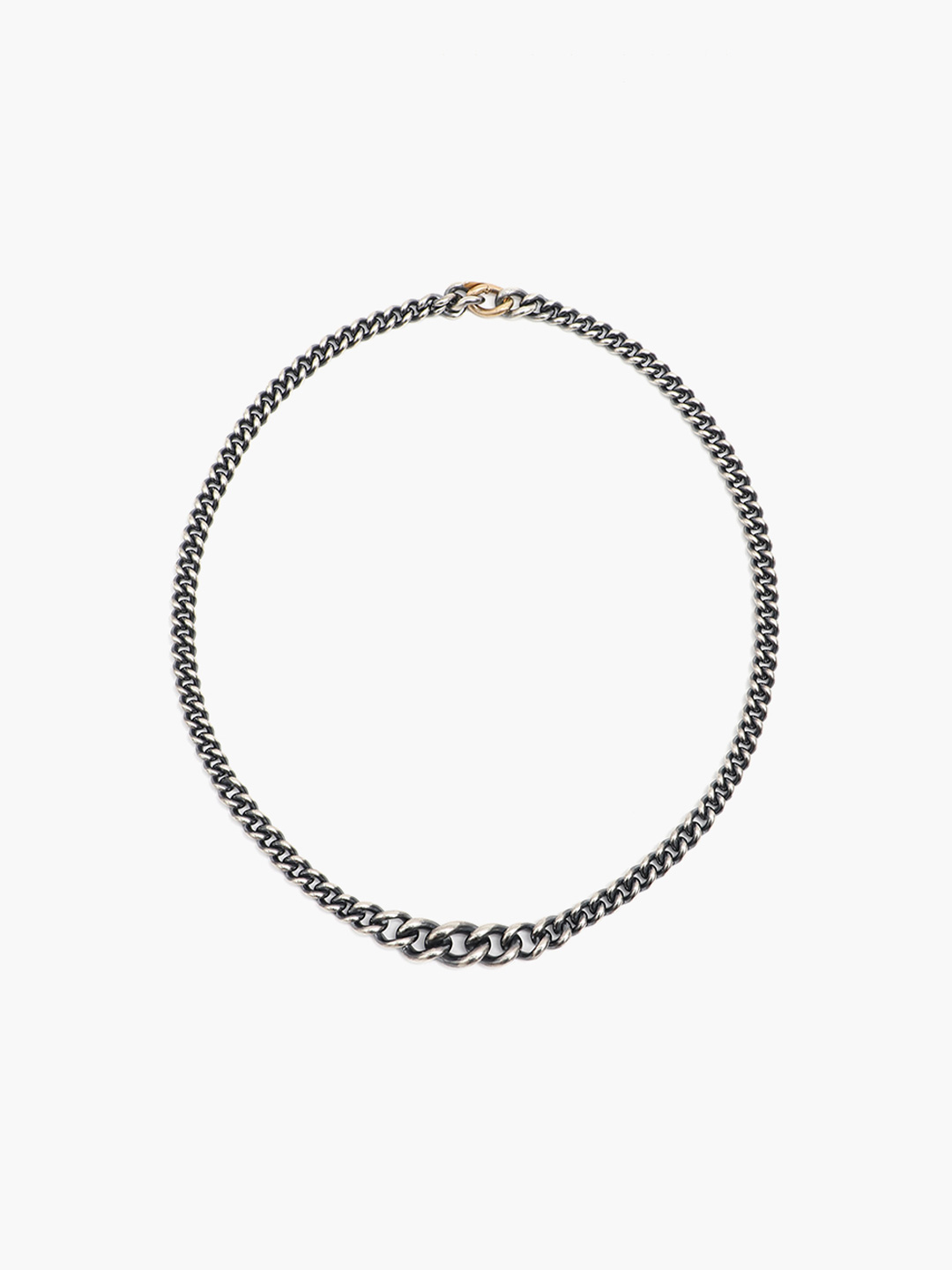 Humete Gradation Chain Necklace [et-N139] - Silver